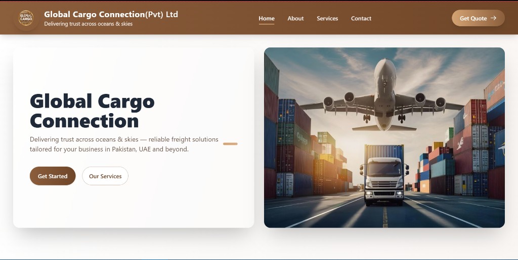Website development project preview